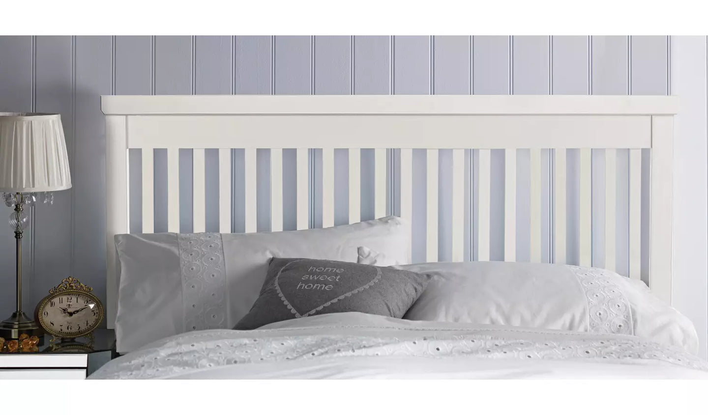 Aubrey Kingsize Headboard - White